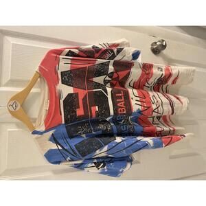 Vintage USA Magic Johnson AOP Basketball Graphic T-Shirt XL